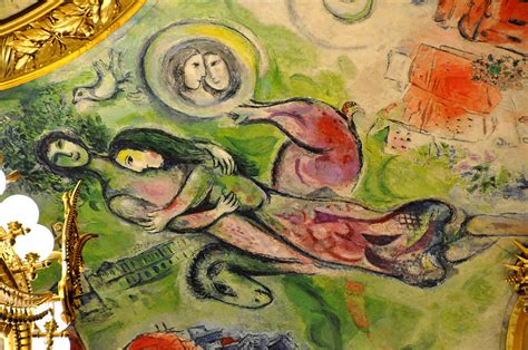 Marc chagall mussorgsky ceiling panel paris opera house mounted lithograph 1968. ONE WORK OF ART: Marc Chagall's "Paris L'Opera" - MATTHEWS ...
