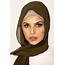 Essential Chiffon Hijab  Army Green
