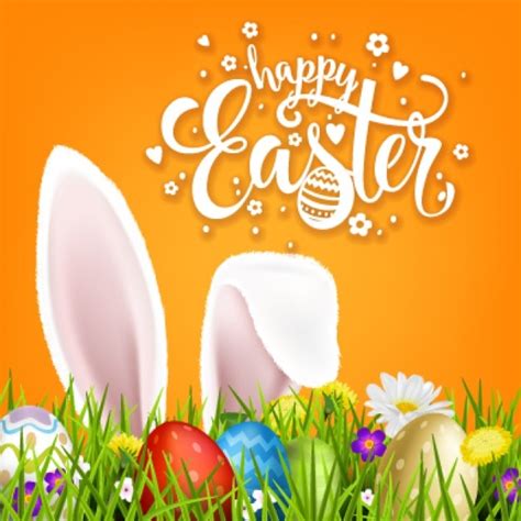 Easter Background Design Vector Free Download