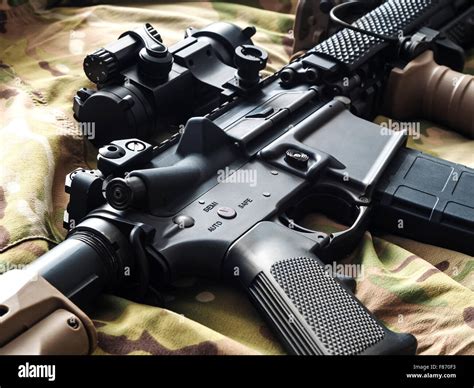 Mk18 Mod1 Us Army Kurzen Lauf Gewehr Sbr Stockfotografie Alamy