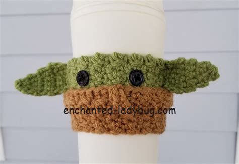 Here's a crochet pattern for a free baby yoda crochet amigurumi pattern. FREE Crochet "The Child" Baby Yoda Coffee Cup Cozy Pattern