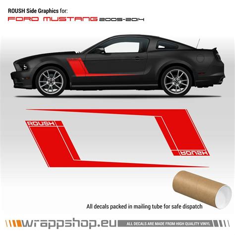 roush side stripes graphic for ford mustang 2005 2014 ebay
