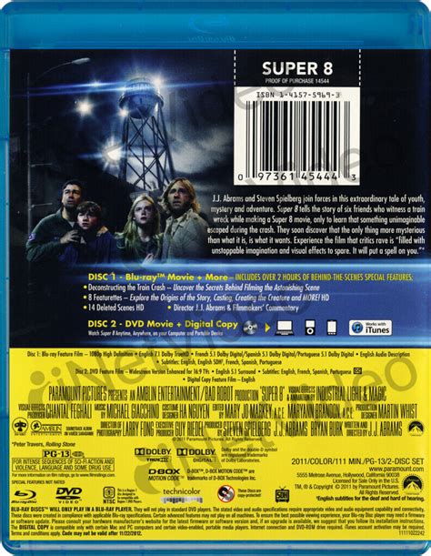 Super 8 Blu Ray Dvd Digital Copy Blu Ray Blu Ray Ebay