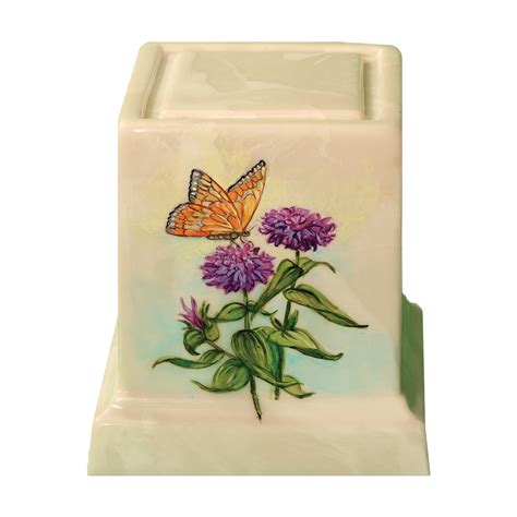 Butterfly Hand Painted Memorial ⋆ Eterna Urn ⋆ Made In The Usa