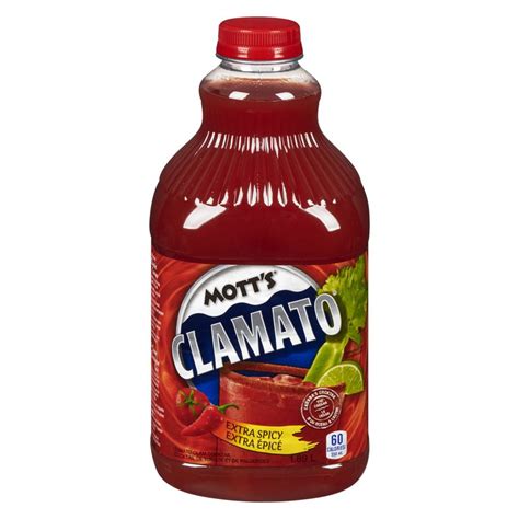 Clamato Spiced Tomato Juice Extra Spicy Motts Clamato 189 L Delivery