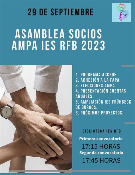 Asamblea Socios Ampa Septiembre 2023 Web Ies Rafael Frühbeck De Burgos