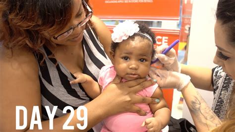 The Day She Got Her Ears Pierced Day 29 Of 120 Youtube