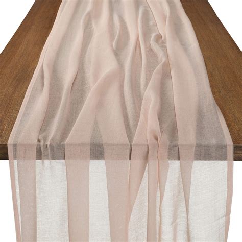 Aurora Blush Table Runner Linen Rentals Wedding Table Linen