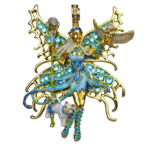 Kirks Folly She Goddess Warrior Fairy Magnetic Enhancer Goldtone Ebay