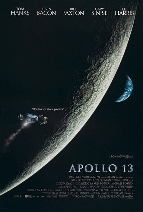 Apollo 13 never really states its theme, except perhaps in one sentence of narration at the end, but the whole film is suffused with it: CineXtreme: Reviews und Kritiken: Apollo 13 (1995)
