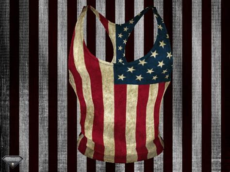 Second Life Marketplace Flawed Aesthetic American Flag Top
