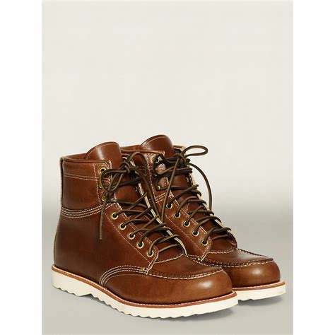 Rrl Brunel Leather Work Boot In Brown For Men Lyst