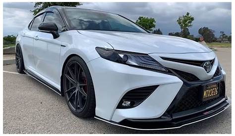 Toyota Camry XSE 2019 lowered on 20s eibach pro kit 2018 2020 SFACTOR