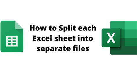 How To Split Each Excel Sheet Into Separate Files Basic Excel Tutorial
