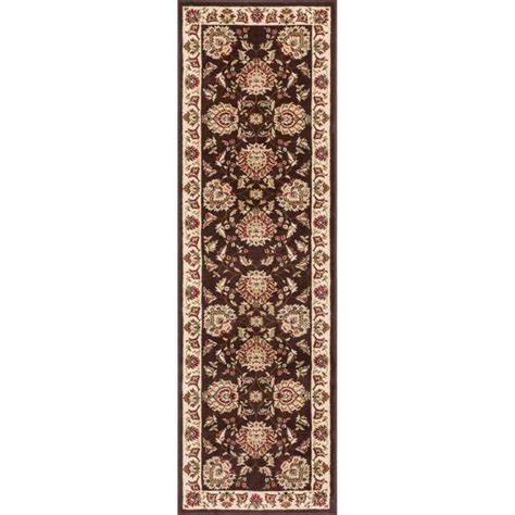 Well Woven Timeless Abbasi Brown Traditional Oriental 3 Ft X 12 Ft