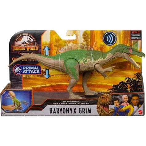 Mattel Jurassic World Sound Strike Baryonyx Grim Δεινόσαυροι Με