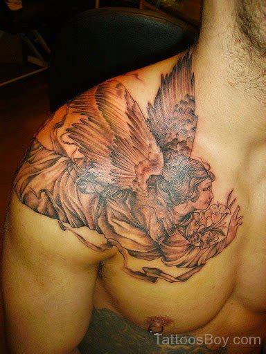 Awesome Angel Tattoo Design On Chest Tattoo Designs Tattoo Pictures