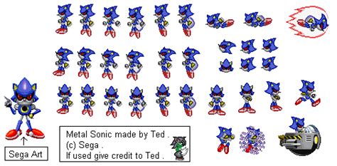 Custom Edited Sonic Series Metal Sonic The Spriters Resource