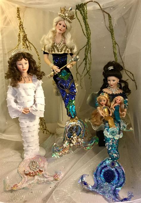 Ooak Reimagined Porcelain Pregnant Mermaid Doll By Shari Depp Etsy