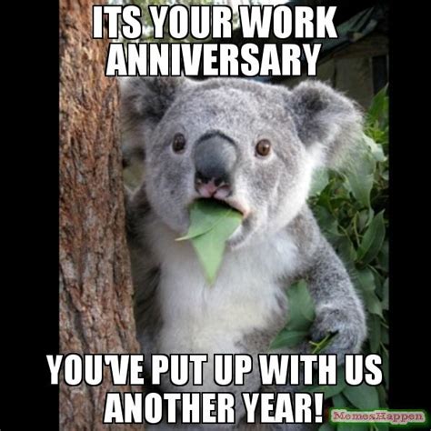 Happy Year Work Anniversary Meme Funny Memes