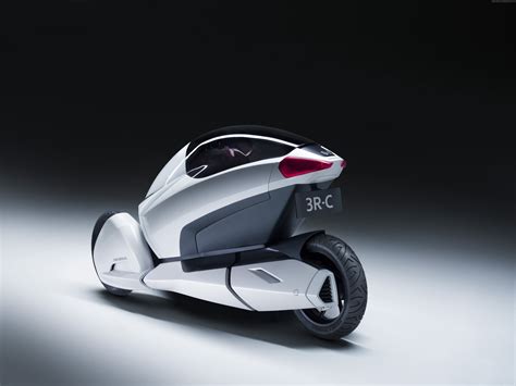 115244 Electric Cars Front Honda 3r C Three Wheeled Concept Bike