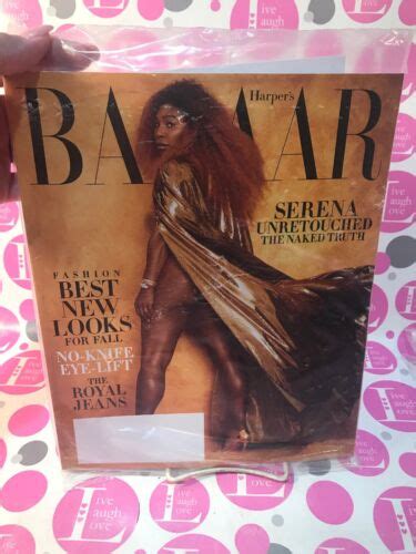 Sealednew Harpers Bazaar Magazine August 2019 Serena Unretouched
