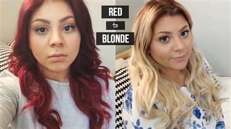 I've been a redhead (of varying shades) for many years, but i'm tired of it and have been trying to get back to brown. HOW TO | Red Hair to Blonde | How I Removed My Stubborn ...