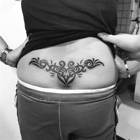 Undefined In Back Tattoo Women Stylish Tattoo Tramp Stamp Tattoos