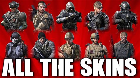 Call Of Duty Mobile Skins All Characters In Cod Mobile Youtube