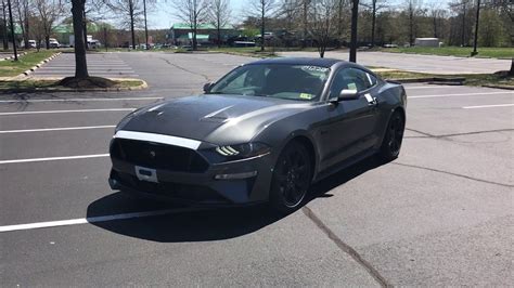 Magnetic Gray 2018 Ford Mustang Gt Premium Youtube
