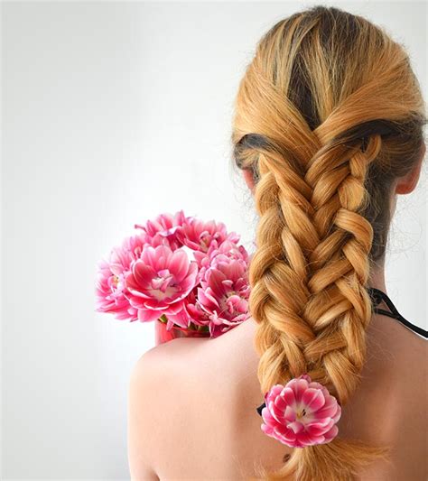 Off shoulder top with denim will go well. 20 Fabulous 4-Strand Braids You Need To Check Out