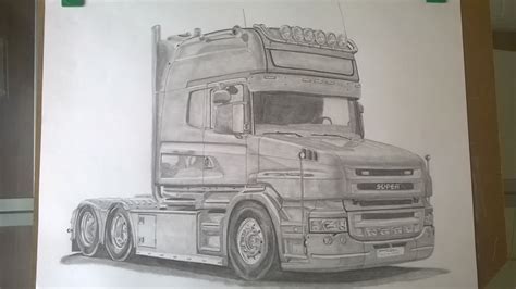 768 x 1024 png pixel. Scania drawing on A2 sized paper | Lastwagen, Scania lkw, Zeichnung