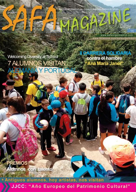 Safa Magazine Junio 2018 By Colegio Sagrada Familia De Urgel Issuu