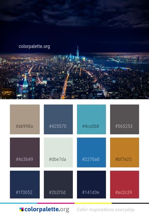 Metropolitan Area Cityscape City Color Palette