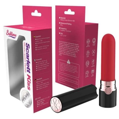 Scarlett Kiss Silicone Lipstick Vibrator Red Sex Toys At Adult Empire