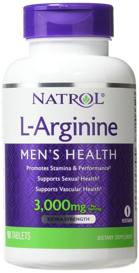 Natrol, L-Arginine, 3000 mg - 90 Tablets