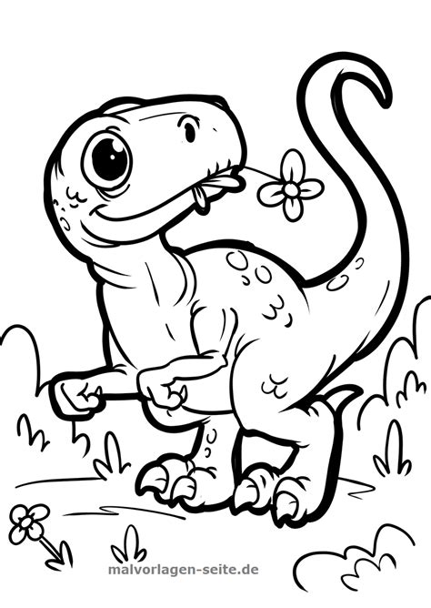 Die flugsaurier (pterosauria) sind ausgestorbene reptilien, die etwa. Malvorlage Dinosaurier - Kostenlose Ausmalbilder