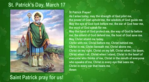 Saint Patricks Day March 17 St Patrick Prayer 7 Sorrows Rosaries