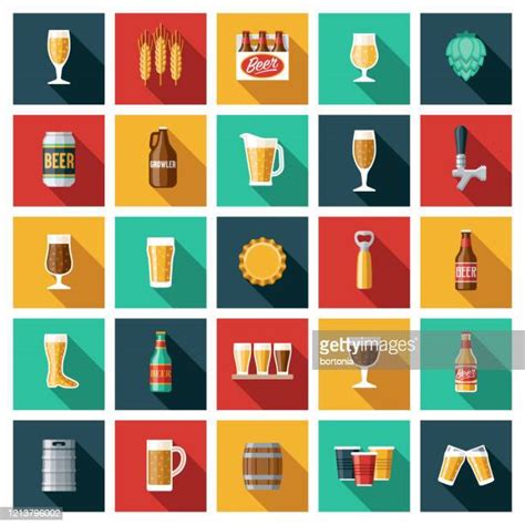 Beer Icon Set Photos And Premium High Res Pictures Getty Images