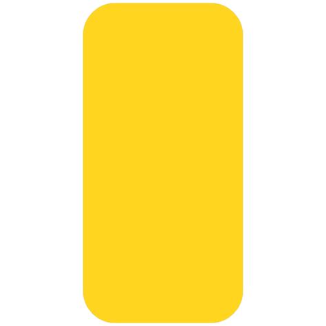 Yellow Rectangle Road Sign Sticker
