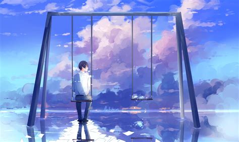 Alone Anime Boy Wallpapers Wallpaper Cave