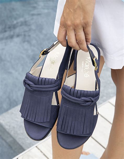 maripé art irene v 2 blu navy sandaletten in blau online kaufen
