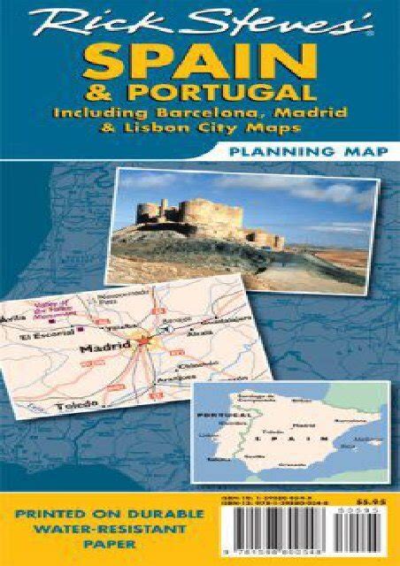 Rick Steves Spain And Portugal Map Including Barcelona Madrid And Lisbon