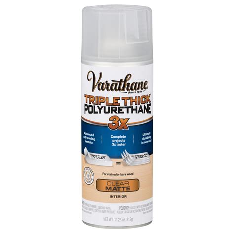 Varathane 11 Oz Clear Matte Triple Thick Polyurethane Spray 6 Pack