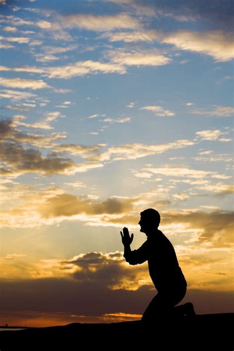 Sunset Prayer Stock Photo Image Of Enlighten Meditate 9333532