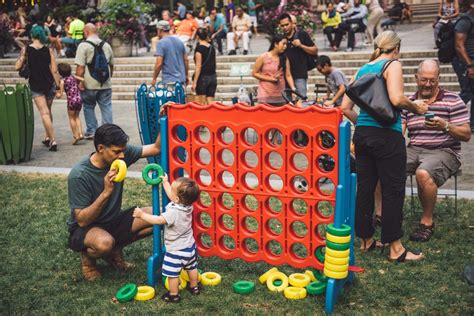 Why Are Giant Yard Games Showing Up In Parks And Plazas Bloomberg