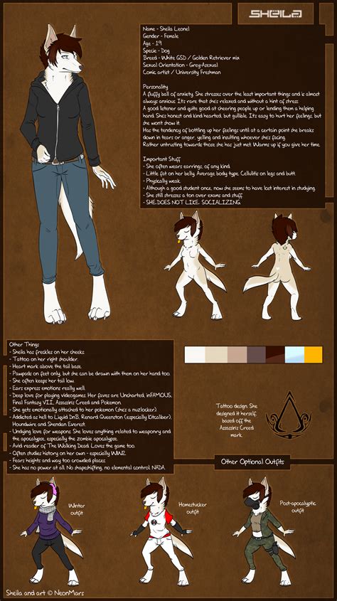 Fursona Sheila Reference Sheet By Pandalecko On Deviantart