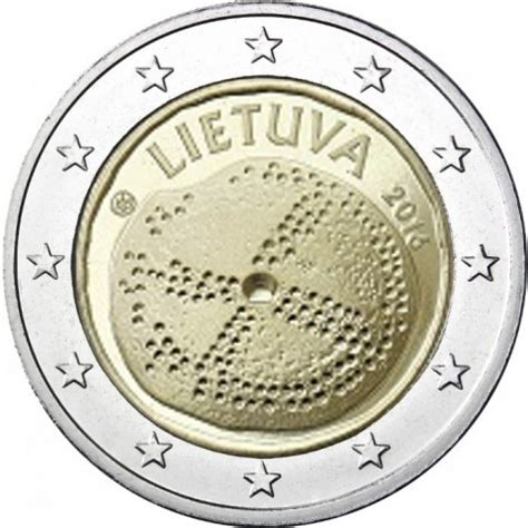 Mintage, descriptions, metal, weight, size, value and other numismatic type. 2 Euro Commemorative Coin Lithuania 2016 - Romacoins