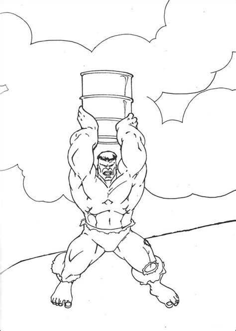 Kidsnfun Kleurplaat Hulk Hulk