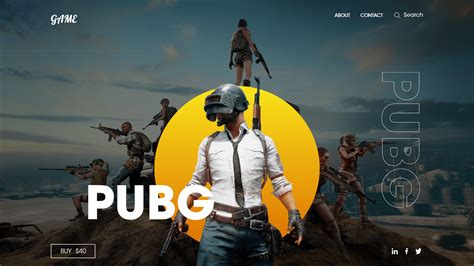 Pubg Game Website Landing Page On Behance Landing Page Games Behance